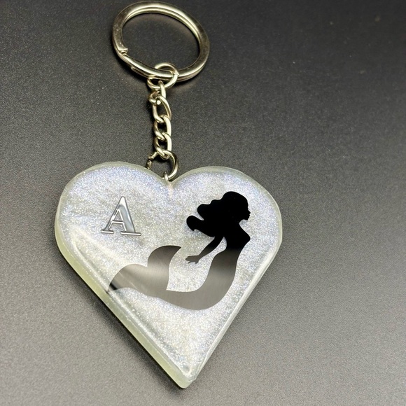 Custom Large Heart Keychain - HANDMADE - Picture 3 of 3